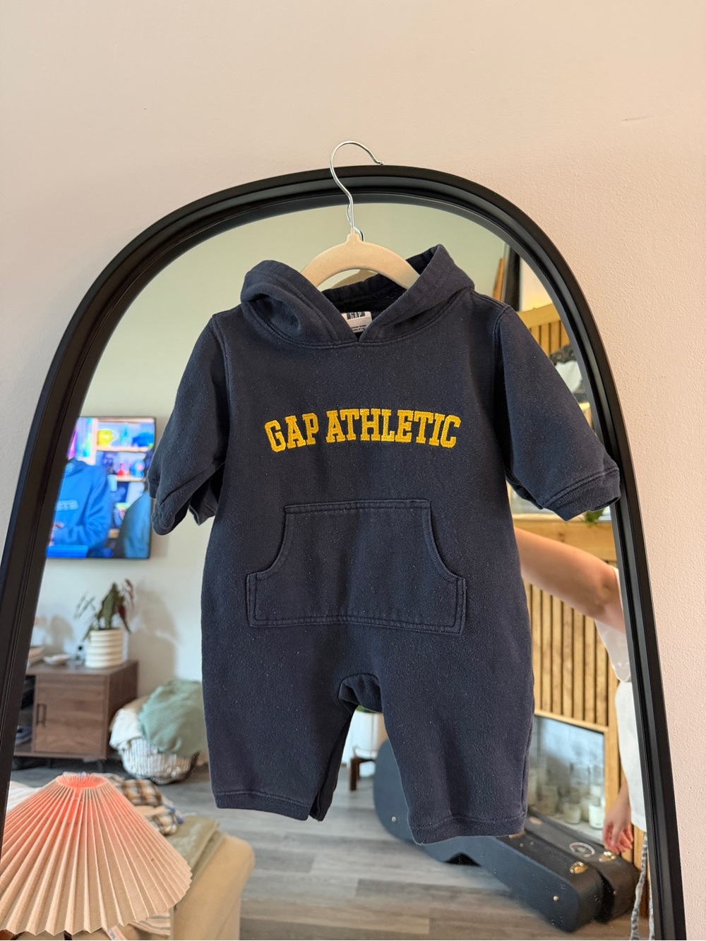 GAP Navy and Yellow Athletic Hoodie One-Piece
